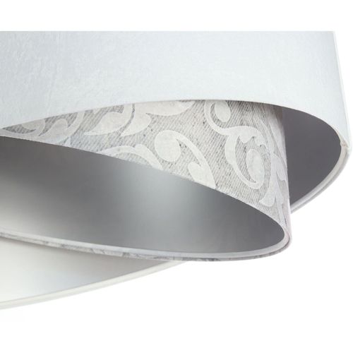 Suspension Tissu Blanc 50x50x25cm
