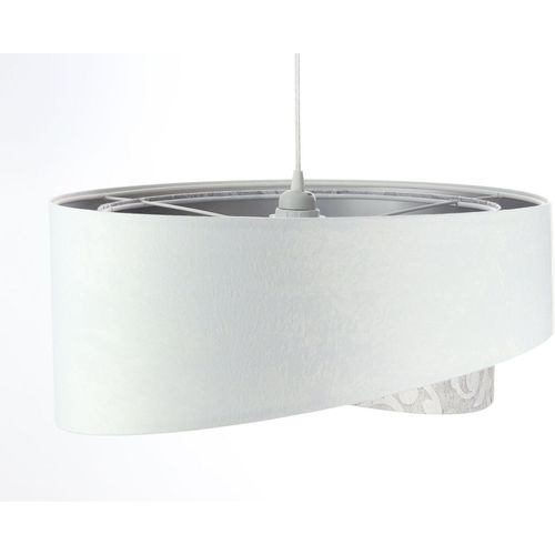 Suspension Tissu Blanc 50x50x25cm