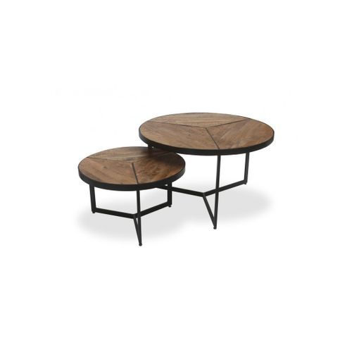 Table basse carrée bois exotique - Mobilier design, décoration d'intérieur