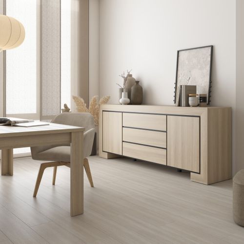 Table De Salle à Manger Copa – 190x76x100 Cm – Chêne Élégant – Design Scandinave