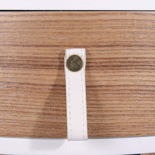 Chevet En Bois Scandinave Nora D.35 cm Blanc
