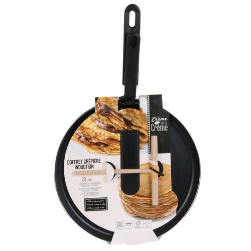 Crêpière Tous Feux Dont Induction 28 Cm Avec Ustensiles