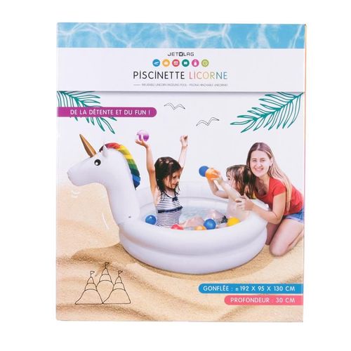 Piscinette Gonflable Licorne 130 Cm