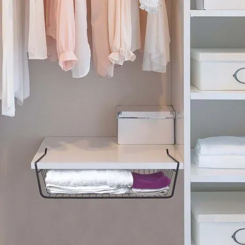 Panier Suspendu En Métal Filaire Noir Longueur 40cm