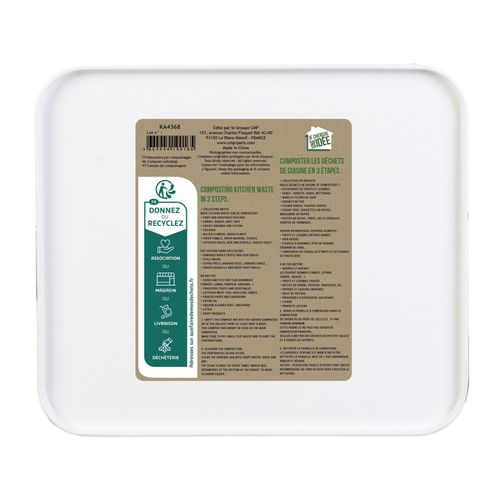 Poubelle De Compostage En Métal 5 Litres  Ka4368