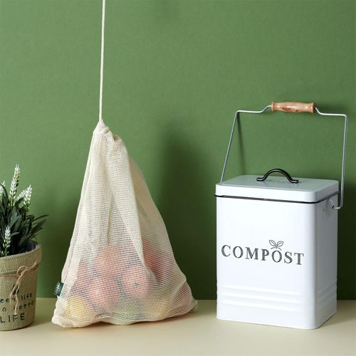 Poubelle De Compostage En Métal 5 Litres  Ka4368
