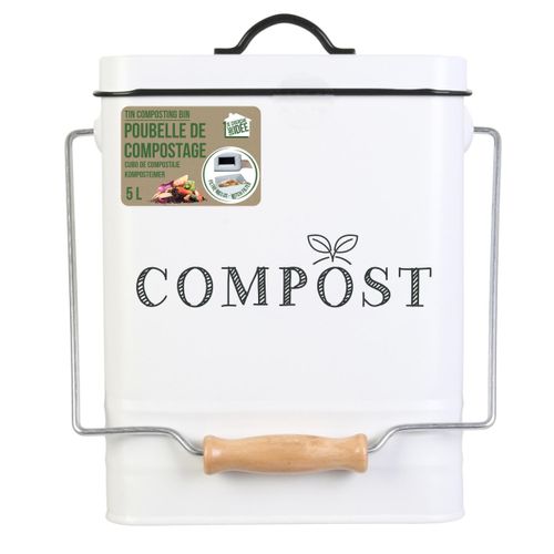 Poubelle De Compostage En Métal 5 Litres  Ka4368
