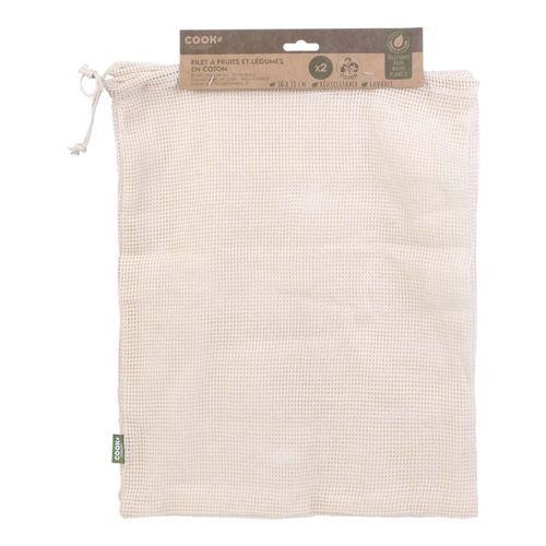 Set De 2 Filets À Fruits Et Légumes Réutilisables Green Attitude