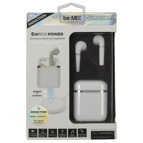 écouteurs Sans Fils "earbox Power" 17cm Blanc