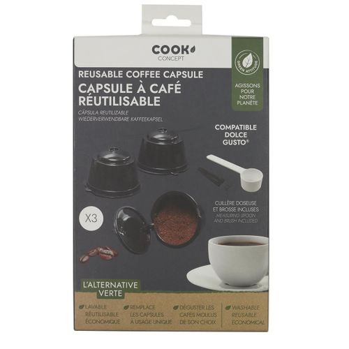 Set De 3 Capsules Réutilisables Compatibles Dolce Gusto