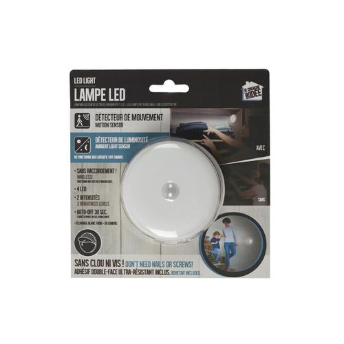Lampe à LED "détecteur De Mouvement" 7cm Blanc