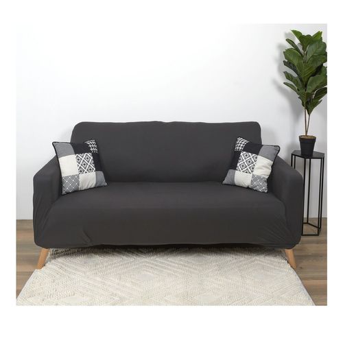 Housse Extensible Pour Canapé 2 Places - Gris - 170 X 80 Cm
