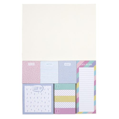 Planche De Notes Adhésives "pop" 18cm Multicolore