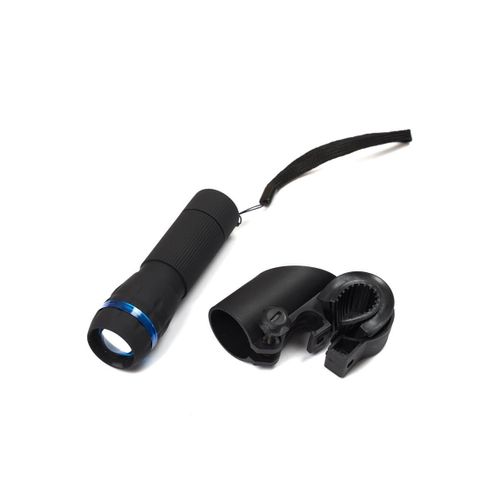éclairage Avant LED et Lampe Torche "sport" 10cm Noir