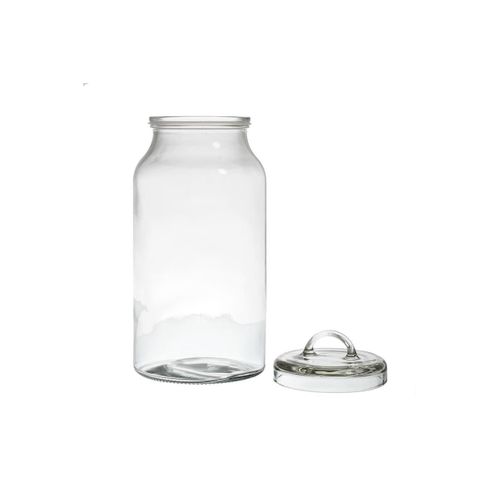 Bocal Rond En Verre "couvercle" 2,7l Transparent