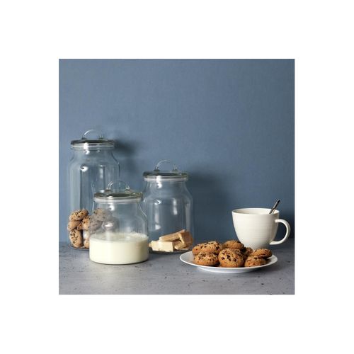 Bocal Rond En Verre "couvercle" 2,7l Transparent