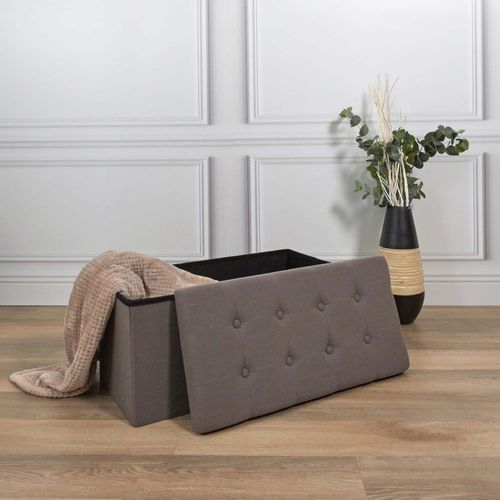 Banc Coffre Pliable Eleonor Gris