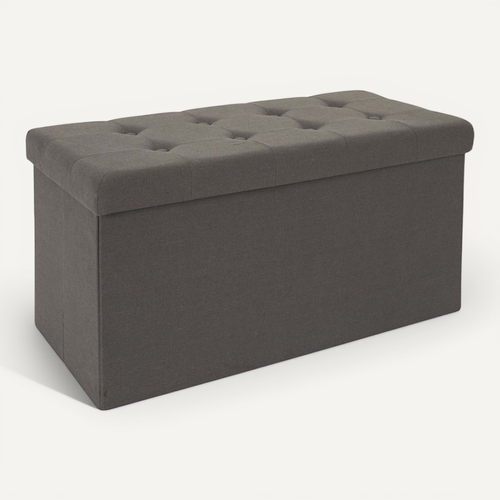 Banc Coffre Pliable Eleonor Gris