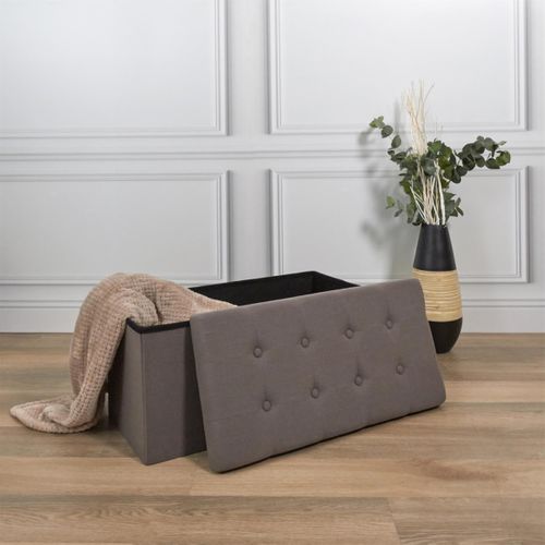 Banc Coffre Pliable Eleonor Gris