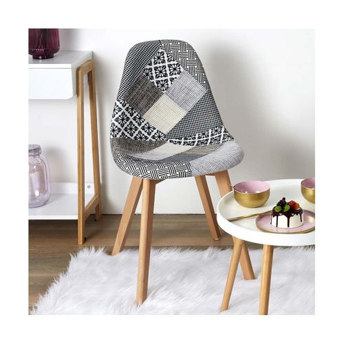 Chaise Scandinave Patchwork (lot De 2) Blanc