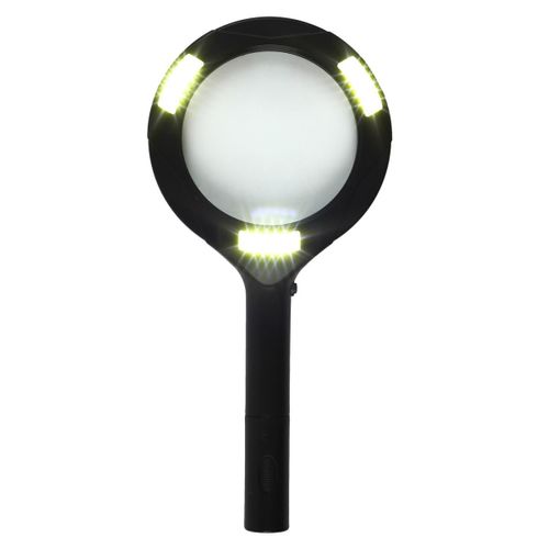 Loupe LED "grossissement" 24cm Noir