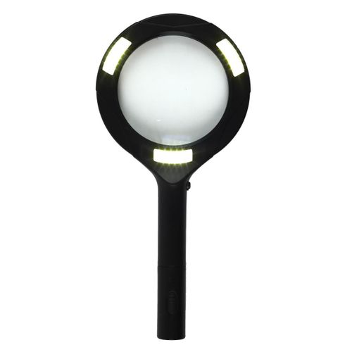 Loupe LED "grossissement" 24cm Noir