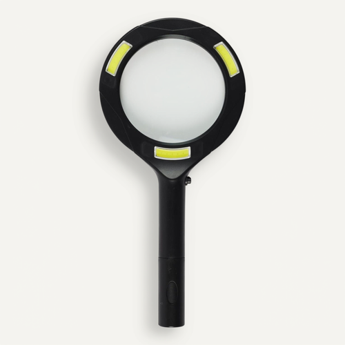 Loupe LED "grossissement" 24cm Noir