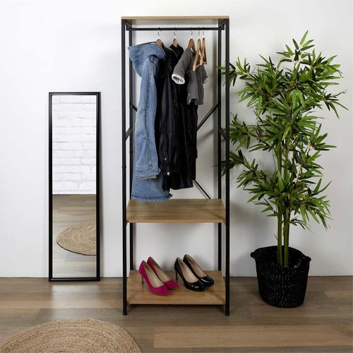 Portant à Vêtement En Bois Et Métal Stan