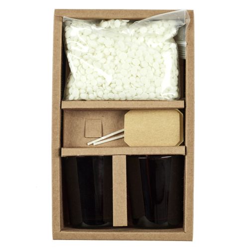 Kit de conception de bougie CIRE DE SOJA Marron