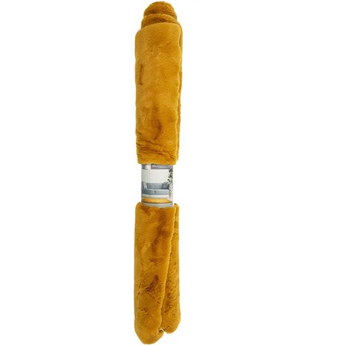 Tapis Fin Imitation Fourrure 120 X 170 Cm Jaune Moutarde