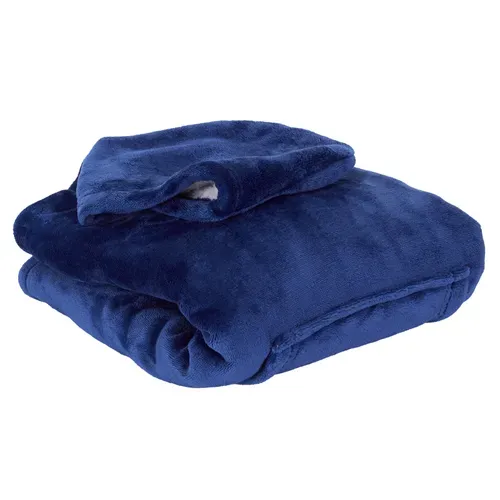 Sweat à capuche enfant Bleu vue de profil