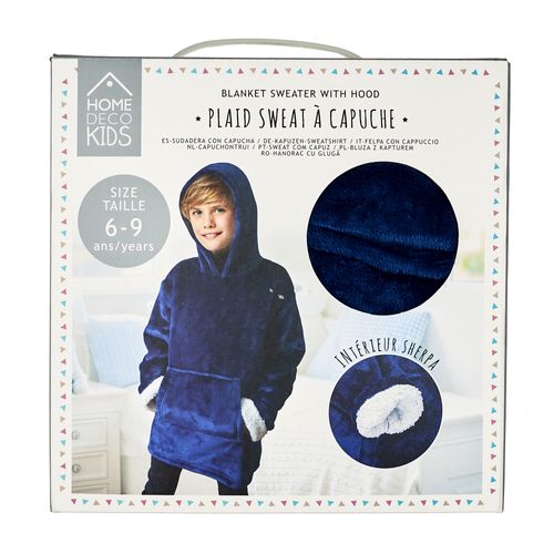 Sweat à capuche enfant Bleu