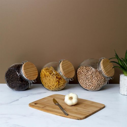 Bocal De Conservation "bois" 1,7l Transparent