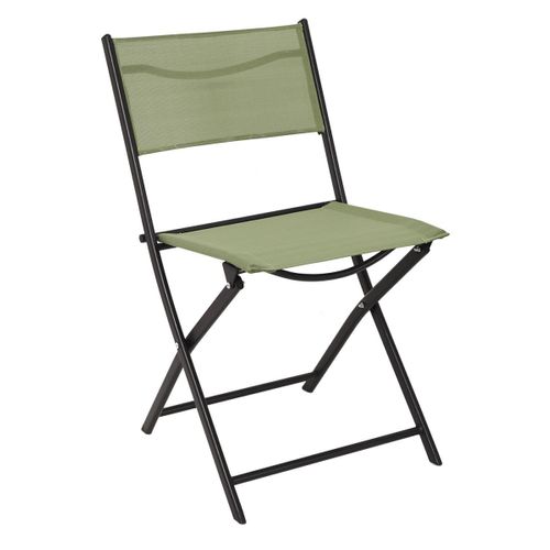 Lot De 4 Chaises Pliables "jardin" 79cm Vert