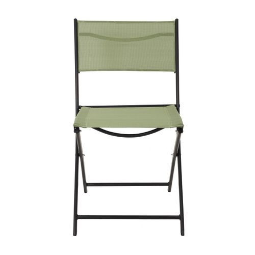 Lot De 4 Chaises Pliables "jardin" 79cm Vert