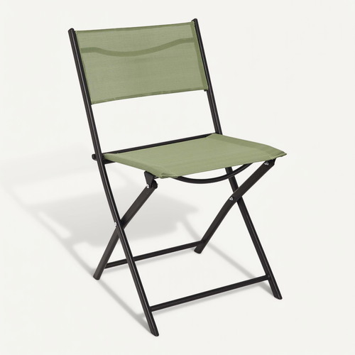 Lot De 4 Chaises Pliables "jardin" 79cm Vert