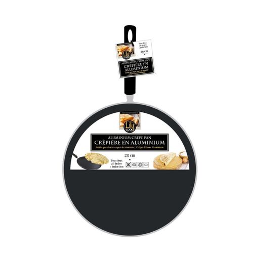 Crêpière En Aluminium "tous Feux" 28cm Noir