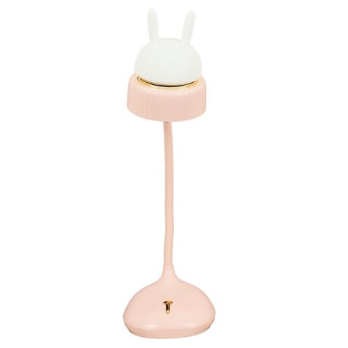 Lampe De Bureau LED "chat" 34cm Rose