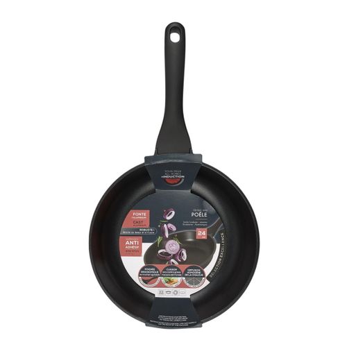 Poêle Aluminium "fonte" 24cm Noir