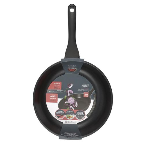 Poêle Aluminium "fonte" 28cm Noir