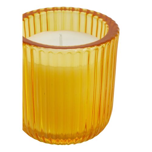 Bougie en verre H. 7,7 cm ULAS Jaune vue détaillée