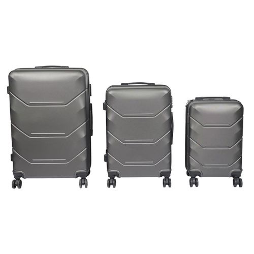 Lot De 3 Valises "londres" 103l Gris
