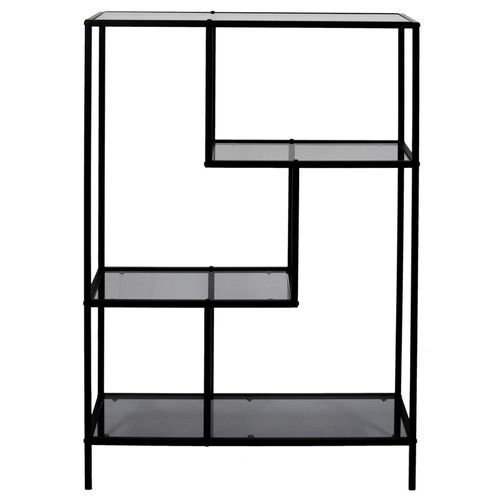 Etagère Métal Et Verre Fumé 113 Cm Edison