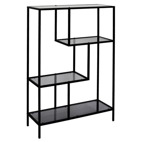 Etagère Métal Et Verre Fumé 113 Cm Edison