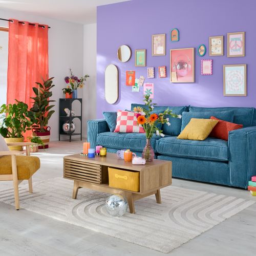 Set de 4 miroirs rond et ovale VERSA Doré