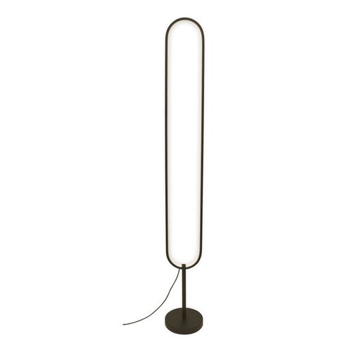 Lampe de sol ovale LED H.120cm Noire