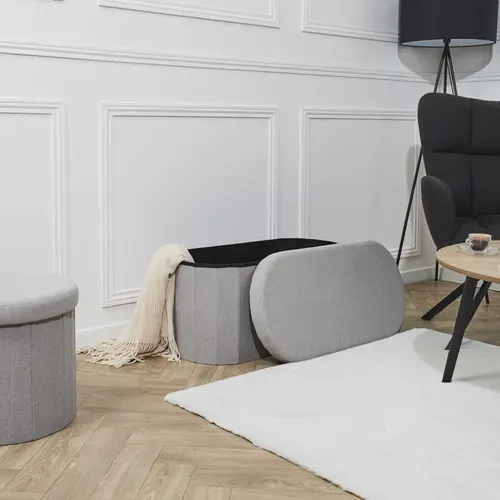 Banc pliable PILLS Gris vue d'ambiance 1