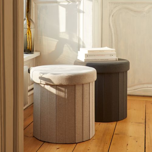 Pouf pliable PILLS Noir