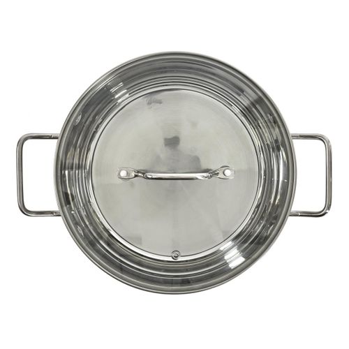 Faitout Avec Couvercle En Verre "inox" 28cm Argent