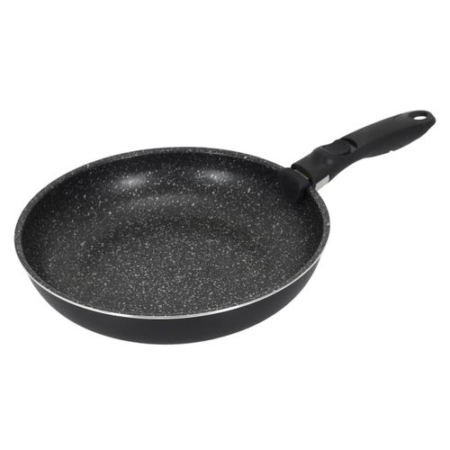 Lot De 3 Poêles Avec Poignée "pierre" 29cm Noir